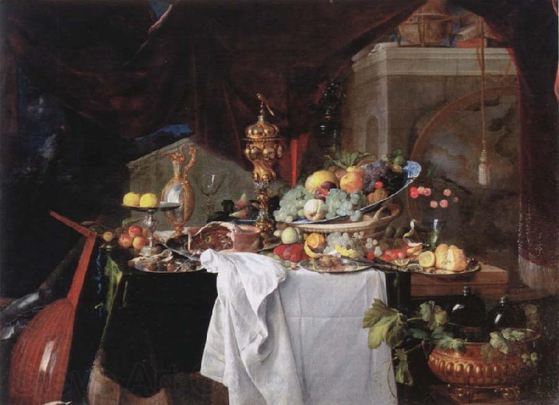 Jan Davidz de Heem Table with desserts Germany oil painting art
